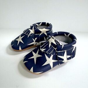 Freshly Picked Star Spangled Baby Moccasin Size 2 (6-12 Months)